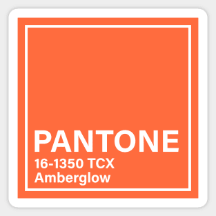 pantone 16-1350 TCX Amberglow Sticker